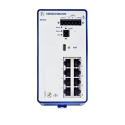 Hirschmann 942 170-008 Managed DIN Rail Mount Switch 8 x 10/100/1000 Base-TX RJ45 -Port (2) 12-24VDC